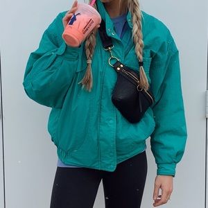 Retro thriftier windbreaker jacket